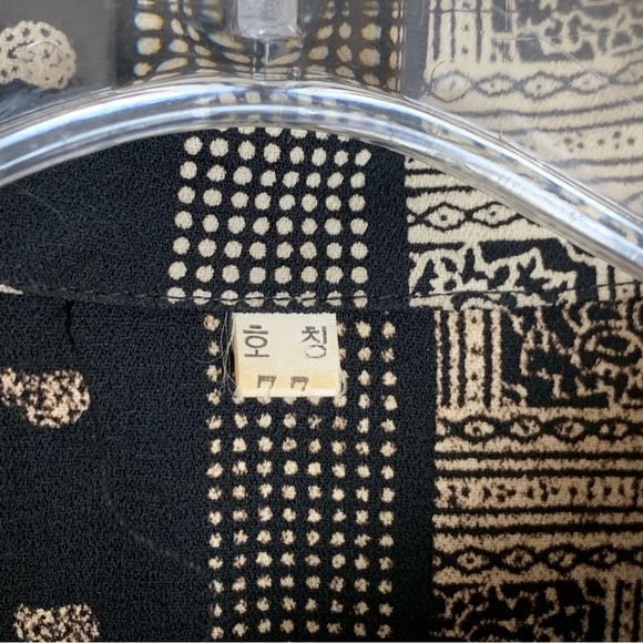 Vintage Korean Paisley Tunic Top EUC - Picture 7 of 9